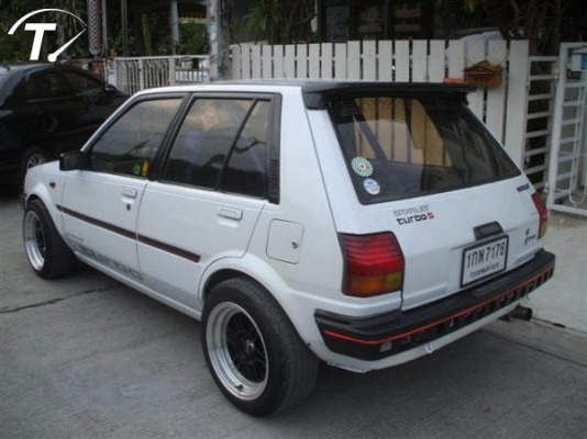 ขาย TOYOTA STARLET GT 5ประตู ปี 86วางเครื่อง 4Eเทอร์โบ แต่งซิ่ง เกียร์ออโต้ สีขาว 88000 ขาย TOYOTA STARLET GT 5ประตู ปี 86วางเครื่อง 4Eเทอร์โบ แต่งซิ่ง เกียร์ออโต้ สีขาว 88000