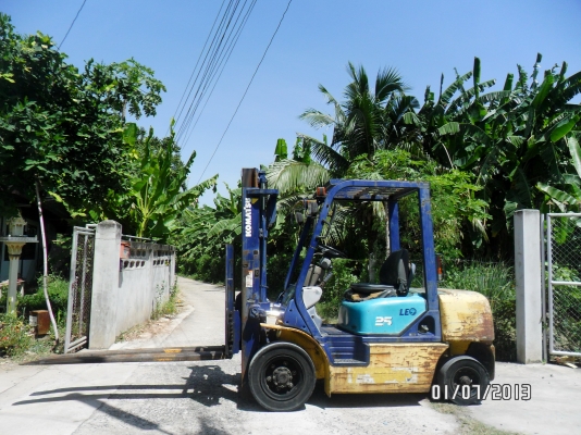 รถยกโฟร์คลิฟท์ยี่ห้อKOMATSUขนาด2ตันงาสไลด์นำเข้าจากญี่ปุ่นที่โคราช