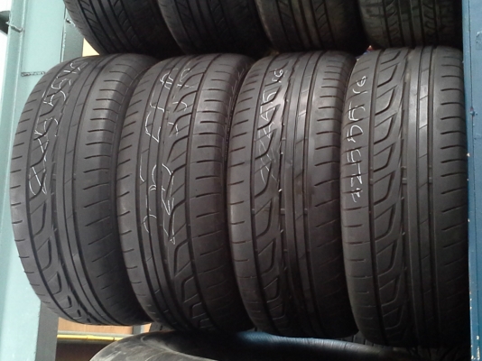 ขายยางBridge stone RE001  225-55-16  ปี09  1ชุดดอกเต็มๆ ยางเปิดตู้มาครับ 7500.-
