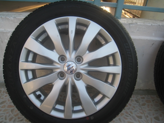 ขายล้อแม็กเดิม Suzuki swift 16"x6" et45 4รู100 +ยางปลายปี12 (081-3747940)