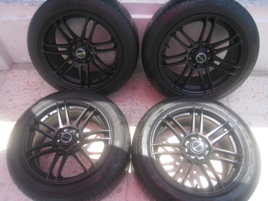 ขายล้อแม็ก W work work emotion 16"x7" et40 4รู100/114.3 +ยางปี 12 (081-3747940)