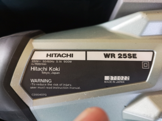 ขายบล็อกไฟฟ้า1 นิ้ว สภาพ 99\% ยี่ห้อ HITACHI.รุ่น WR 25SE.(Made in Japan) ขายบล็อกไฟฟ้า1 นิ้ว สภาพ 99\% ยี่ห้อ HITACHI.รุ่น WR 25SE.(Made in Japan)