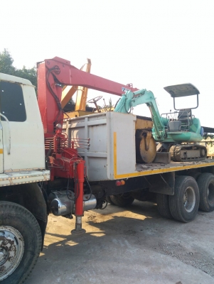 ขอบคุณลูกค้าจากโคราช รับรถเทรลเลอร์ติดเครน รถแบคโฮ รถบด ขนกลับไปพร้อมกันเลย????