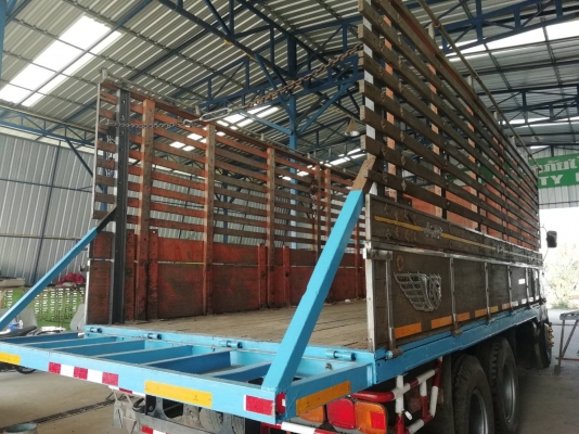 ขายกระบะไม้ สภาพพร้อมใช้งาน ถอดลงจาก ฮีโน่ 3H ขนาดกระบะ กว้าง 2.40 ซม. ยาว 6.30 ซม สูง 2.10 ซม. ความกว้างคันซี 87 ซม.