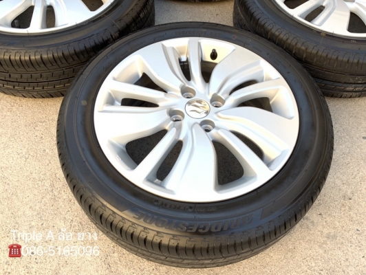 ล้อแม็กป้ายแดง Suzuki Swift 2018 ขอบ16 รุ่นใหม่ล่าสุด พร้อมยางใหม่ป้ายแดง 185-55-16 Bridgestone ปลายปี 18