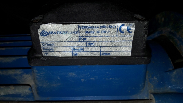 ขาย !! ปั้มน้ำหอยโข่ง.WATER FLOWของอิตาลี่.ขนาด2แรง380v.