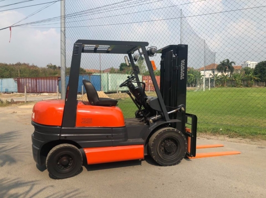 คันนี้สวยมาก TOYOTA 6FG25 ยก2.5ตัน เครื่องยนตร์เบนซิล เสา3เมตร(เสาฟูฟี้)