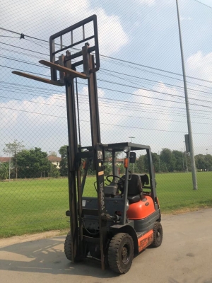 TOYOTA 6FG15 1.5ตัน เสา3เมตร เครื่องยนตร์เบนซิล5k เชื้อเพลิงเบนซิล