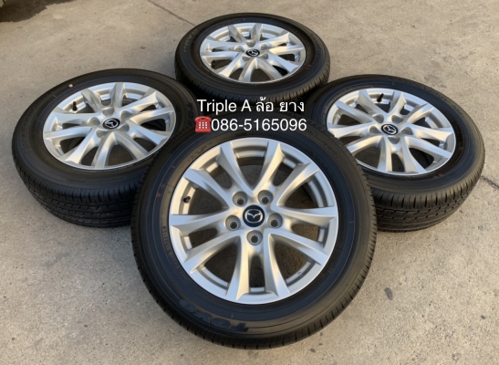 ล้อแม็กป้ายแดง Mazda 3 Skyactive ขอบ 16 พร้อมยางป้ายแดง 205-60-16 TOYO ปลายปี 18 สวยกริ๊บ