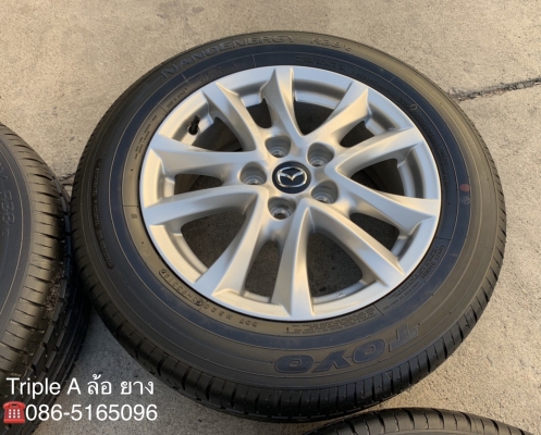 ล้อแม็กป้ายแดง Mazda 3 Skyactive ขอบ 16 พร้อมยางป้ายแดง 205-60-16 TOYO ปลายปี 18 สวยกริ๊บ
