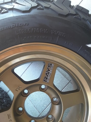 TE37x + BF KO2 USA.265-75-16 ปี15 สวยๆ 1ชุด
