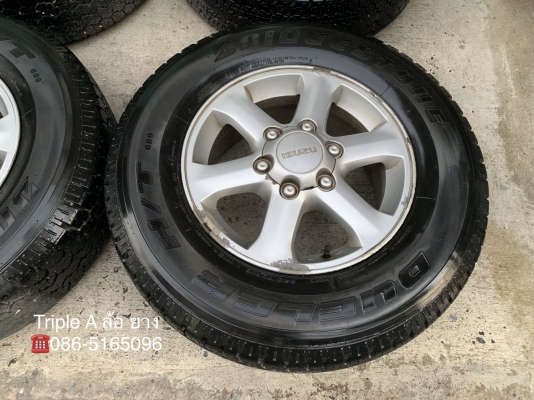 ล้อแม็ก ISUZU D-Max Gold Series ขอบ 16 พร้อมยาง 245-70-16 Bridgestone ปี 12