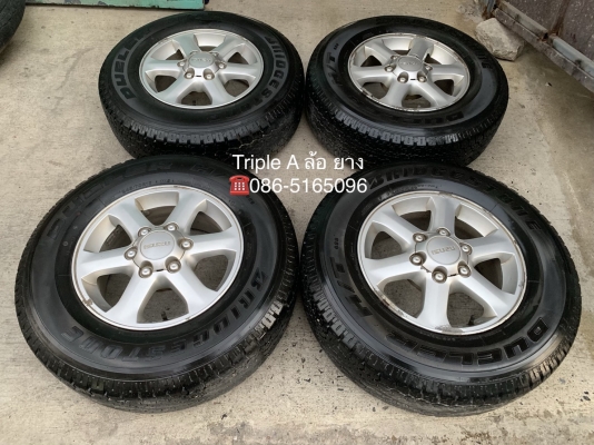 ล้อแม็ก ISUZU D-Max Gold Series ขอบ 16 พร้อมยาง 245-70-16 Bridgestone ปี 12
