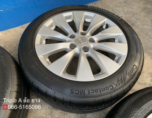 ล้อแม็ก Honda Accord G9 ขอบ 17 พร้อมยาง 225-50-17 Continental ปี 15 แม็กสวย ยางสวย ดอกหนาปึก
