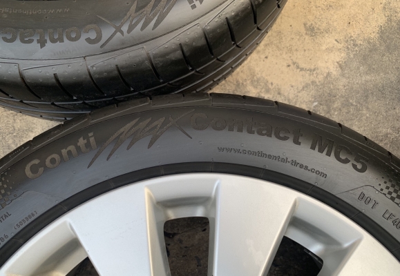 ล้อแม็ก Honda Accord G9 ขอบ 17 พร้อมยาง 225-50-17 Continental ปี 15 แม็กสวย ยางสวย ดอกหนาปึก