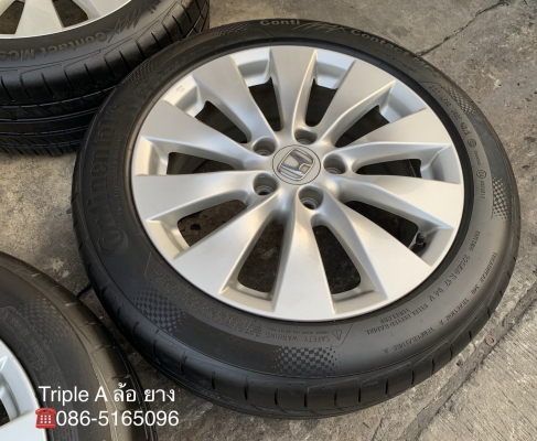 ล้อแม็ก Honda Accord G9 ขอบ 17 พร้อมยาง 225-50-17 Continental ปี 15 แม็กสวย ยางสวย ดอกหนาปึก
