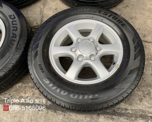 ล้อแม็ก ISUZU D-MAX Platinum ขอบ 15 พร้อมยาง 215-70-15 Bridgestone