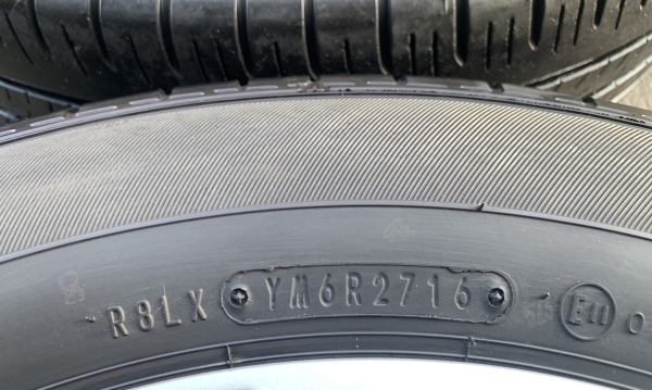 ล้อแม็ก Mazda 2 ขอบ 15 สีบอร์น พร้อมยาง 185-65-15 Dunlop ปี 16 แม็กเดิม ดอกยางหนา