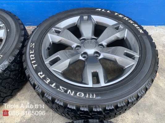 ล้อแม็ก Ford Everest ลายเก่า ขอบ 20 สีเทากัน พร้อมยาง 265-50-20 ปี 16 แม็กสวย ดอกยางหนาปึก