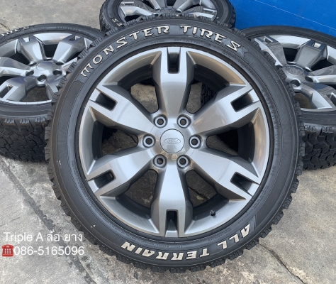 ล้อแม็ก Ford Everest ลายเก่า ขอบ 20 สีเทากัน พร้อมยาง 265-50-20 ปี 16 แม็กสวย ดอกยางหนาปึก