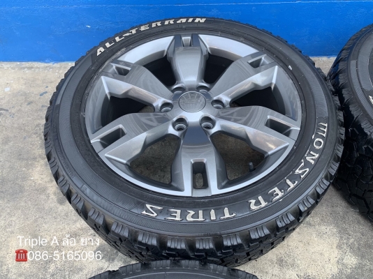 ล้อแม็ก Ford Everest ลายเก่า ขอบ 20 สีเทากัน พร้อมยาง 265-50-20 ปี 16 แม็กสวย ดอกยางหนาปึก