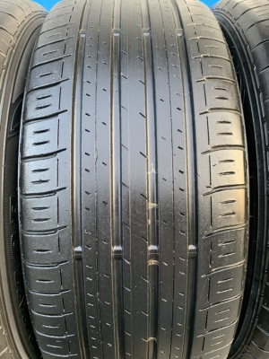 ล้อแม็ก Honda Civic FC ขอบ16 สีดำหน้าเงา พร้อมยาง 215-55-16 Dunlop ปี 17