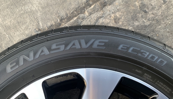 ล้อแม็ก Honda Civic FC ขอบ16 สีดำหน้าเงา พร้อมยาง 215-55-16 Dunlop ปี 17