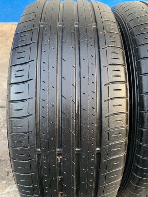 ล้อแม็ก Honda Civic FC ขอบ16 สีดำหน้าเงา พร้อมยาง 215-55-16 Dunlop ปี 17