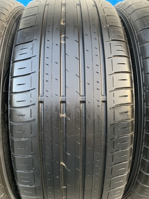 ล้อแม็ก Honda Civic FC ขอบ16 สีดำหน้าเงา พร้อมยาง 215-55-16 Dunlop ปี 17