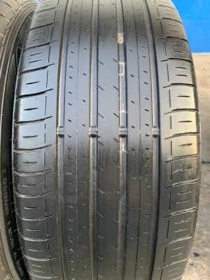 ล้อแม็ก Honda Civic FC ขอบ16 สีดำหน้าเงา พร้อมยาง 215-55-16 Dunlop ปี 17