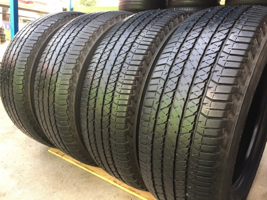 ยาง Bridgestone 265-60-18 ปี 15 ครบชุด 4 เส้น 2500 สวยๆไม่บวม ไม่กินข้างดอกยางเหลือเยอะเอาไปวิ่งกันใ