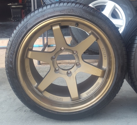 ล้อมือ2 TE37 ขอบ18  พร้อมยาง245/40-265/35  4 ล้อ
