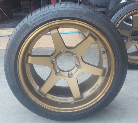 ล้อมือ2 TE37 ขอบ18  พร้อมยาง245/40-265/35  4 ล้อ