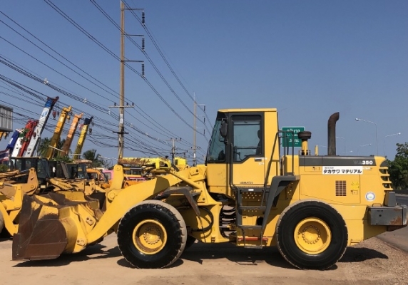 ขายรถตักล้อยาง KOMATSU WA350-3E นำเข้าเองจากญี่ปุ่น สภาพสวยพร้อมใช้ มีVDOการทำงานครับ