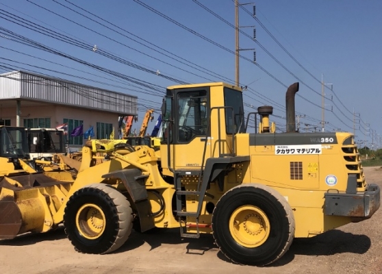 ขายรถตักล้อยาง KOMATSU WA350-3E นำเข้าเองจากญี่ปุ่น สภาพสวยพร้อมใช้ มีVDOการทำงานครับ