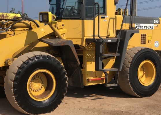 ขายรถตักล้อยาง KOMATSU WA350-3E นำเข้าเองจากญี่ปุ่น สภาพสวยพร้อมใช้ มีVDOการทำงานครับ