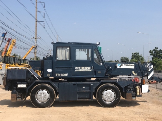 ขายรถเครน TADANO TR80M-1 (ขนาด 8 ตัน) ปี 1992 นำเข้าเองจากญี่ปุ่น สภาพสวยพร้อมใช้ มีVDOการทำงานครับ