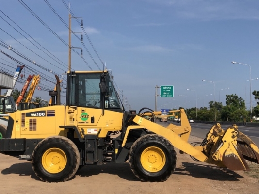 ขายรถตักล้อยาง KOMATSU WA100-5 แขนยาวพิเศษ นำเข้าเองจากญี่ปุ่น สภาพสวยพร้อมใช้ มีVDOการทำงานครับ