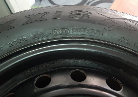 ยางmaxxis 65/15/195 ยางปี15 พร้อมล้อ 5รู114