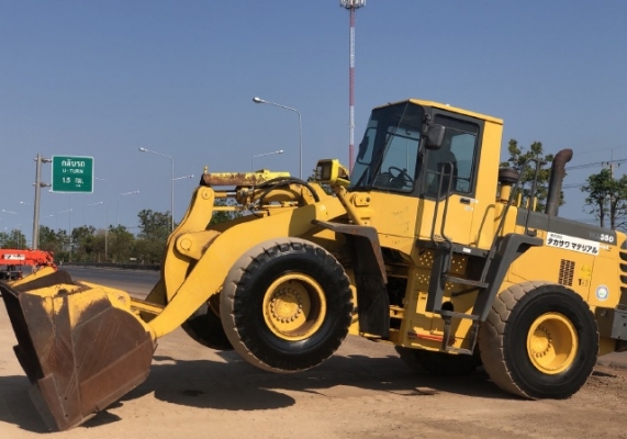 ขายรถตักล้อยาง KOMATSU WA350-3E นำเข้าเองจากญี่ปุ่น สภาพสวยพร้อมใช้ มีVDOการทำงานครับ