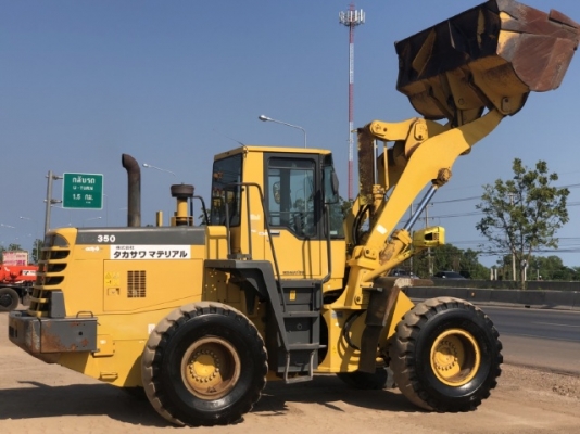 ขายรถตักล้อยาง KOMATSU WA350-3E นำเข้าเองจากญี่ปุ่น สภาพสวยพร้อมใช้ มีVDOการทำงานครับ
