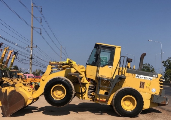 ขายรถตักล้อยาง KOMATSU WA350-3E นำเข้าเองจากญี่ปุ่น สภาพสวยพร้อมใช้ มีVDOการทำงานครับ