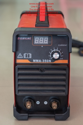 เครื่องเชื่อมอินเวอร์เตอร์ 350 A ยี่ห้อ Bonchi รุ่น MMA-350N ตัวเบา ยกง่าย มือสอง สภาพใหม่ เครื่องเชื่อมอินเวอร์เตอร์ 350 A ยี่ห้อ Bonchi รุ่น MMA-350N ตัวเบา ยกง่าย มือสอง สภาพใหม่