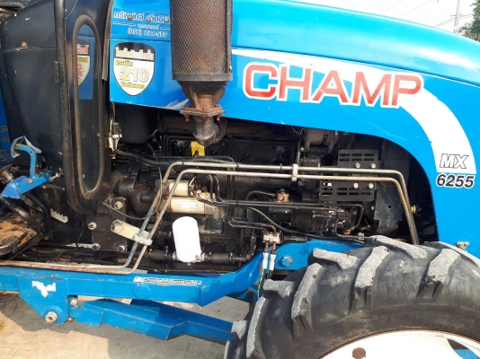 ขายแทรกเตอร์แชมป์​ MX6255 4WD. พวงมาลัยเพาเวอร์​ เกียร์คัทเทิ่ร์น ดันดินหน้า​ โรตารี่หลัง​