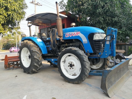 ขายแทรกเตอร์แชมป์​ MX6255 4WD. พวงมาลัยเพาเวอร์​ เกียร์คัทเทิ่ร์น ดันดินหน้า​ โรตารี่หลัง​