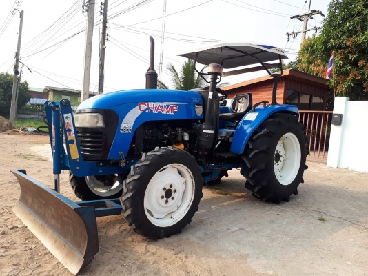 ขายแทรกเตอร์แชมป์​ MX6255 4WD. พวงมาลัยเพาเวอร์​ เกียร์คัทเทิ่ร์น ดันดินหน้า​ โรตารี่หลัง​