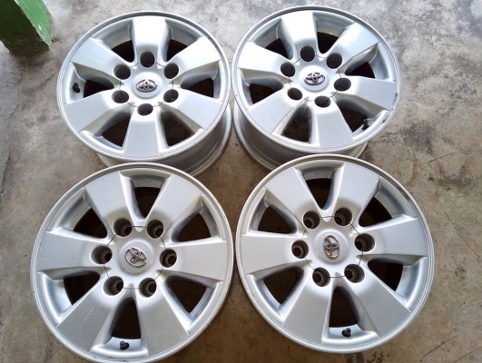 ล้อโตโยต้า ขอบ15+น๊อตเดิม24ตัว น้องๆป้ายแดง  #ชุด4วง4900บาท โทร0879050181.ส่งได้ทั่วไทย