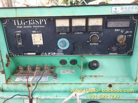 ขาย เครื่องปั่นไฟ TLG ไฟ110/220 โวลท์ 3เฟส 13KVA เก่าญี่ปุ่น เครื่อง YANMAR พร้อมใช้งาน