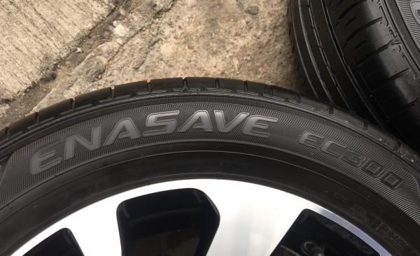 ล้อแม็ก Honda Civic FC ขอบ 16 สีดำหน้าเงา พร้อมยาง Dunlop 215-55-16 ปี 16