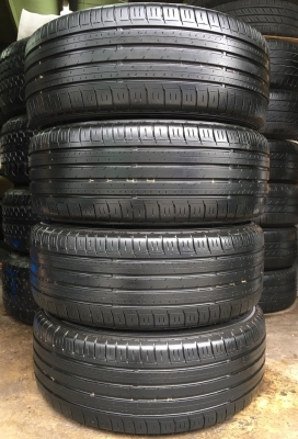 ล้อแม็ก Honda Civic FC ขอบ 16 สีดำหน้าเงา พร้อมยาง Dunlop 215-55-16 ปี 16